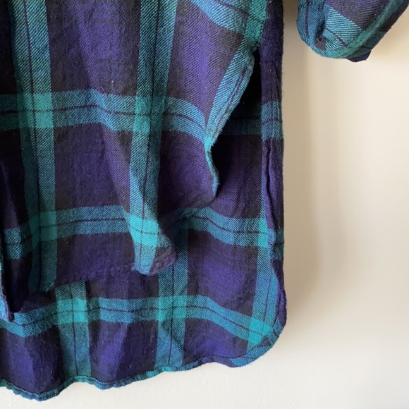 Silver Jeans Co. Hi-lo Flannel Button Down Shirt - Picture 4 of 9